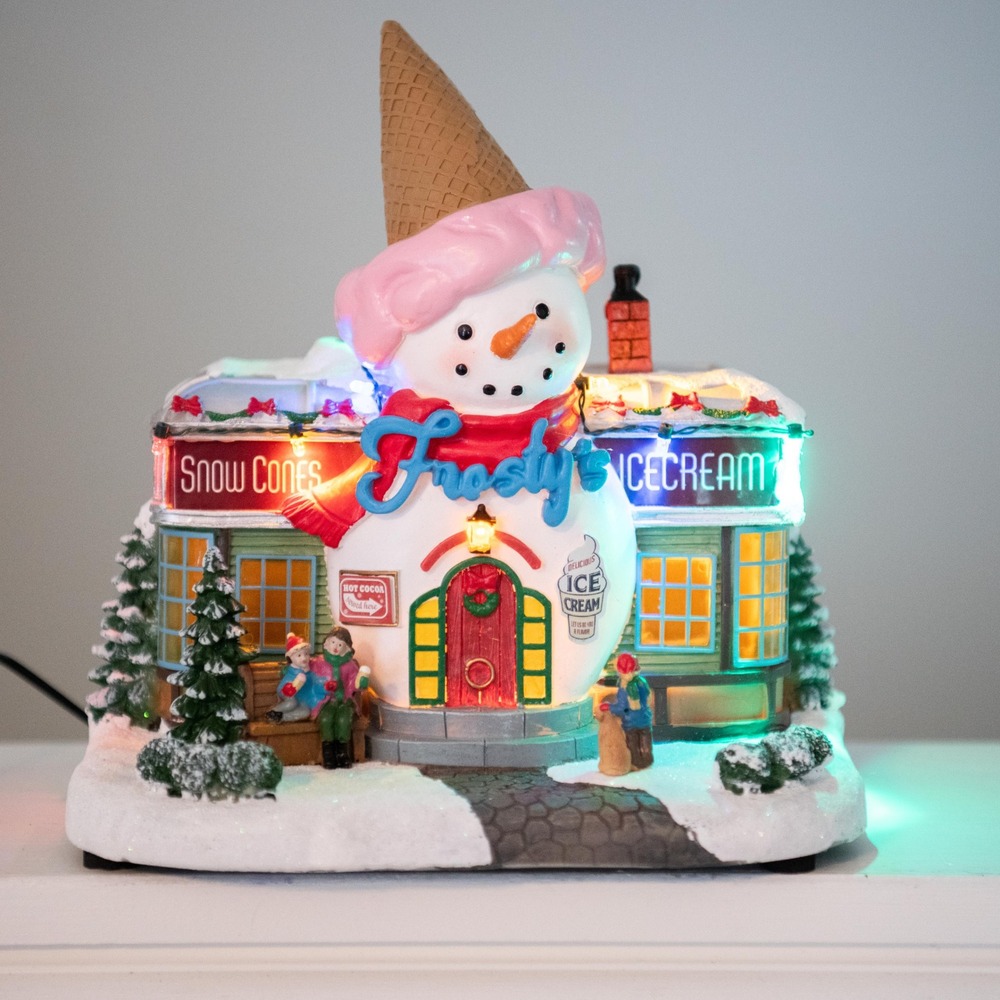 Carole Towne Frosty's Ice Cream Shop 2024 LED Musical Christmas Village 5968051